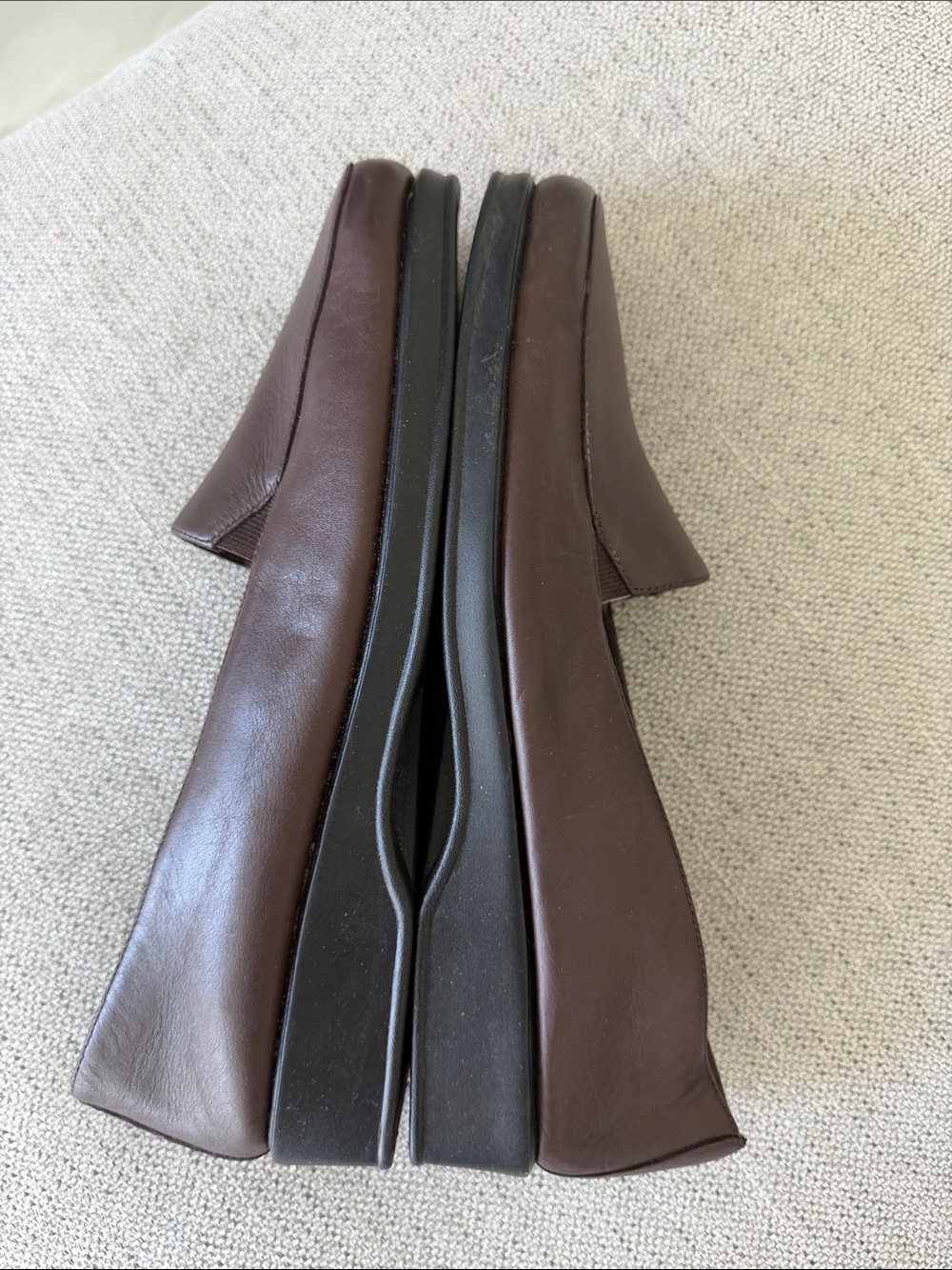 NWOT Partners Brown Leather Slip-On Loafers for Women. 💯 leather - Picture 2 of 5